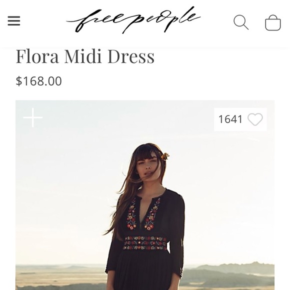 EUC Free People Flora Midi Dress w/ POCKETS - Picture 8 of 8